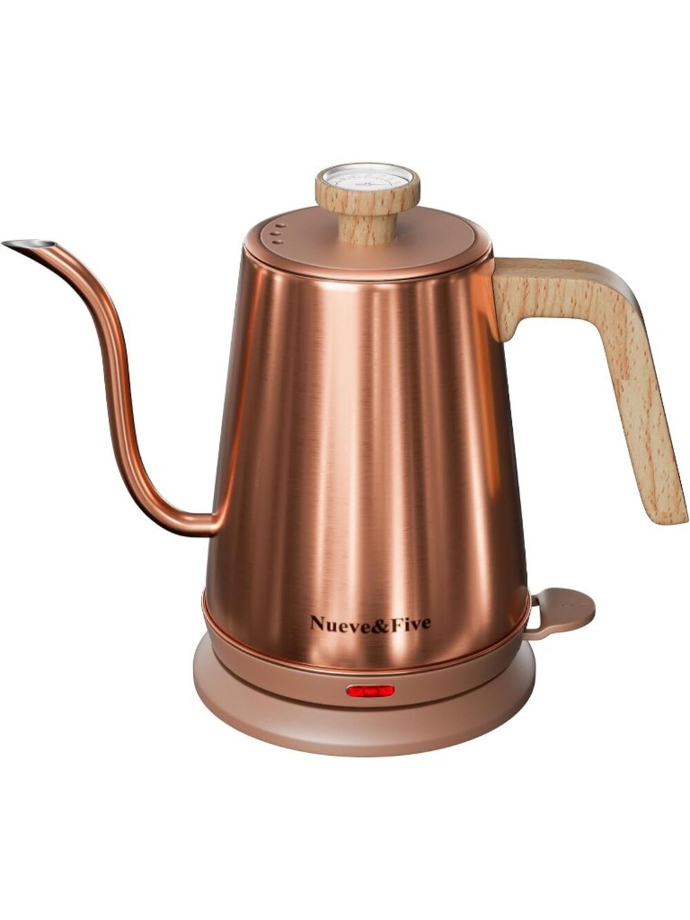 New Electric Gooseneck Kettle with Thermometer, 1.0L Pour Over Hot Water Kettle